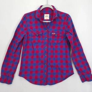 Hollister Checkered Button Down Top